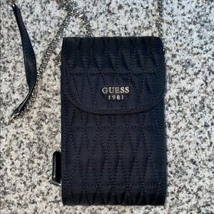 Guess Black Quilted Mini Bag